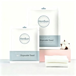 Customizable Adult <b>Large</b> Size Super Soft Disposable Bath <b>Towel</b> Strongly Absorbent Solid Color Travel Salon Use nonwoven fabric - Product Image 1