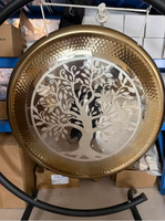 80cm Golden Mirror Gong Alloy Gong with Free Wood Mallet For Sound Healing Meditation and Yoga