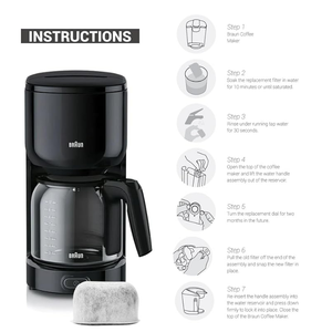 <span class=keywords><strong>เครื่อง</strong></span>กรองน้ำชาร์โคลแบบเปลี่ยนได้สำหรับเครื่อง<span class=keywords><strong>ชง</strong></span><span class=keywords><strong>กาแฟ</strong></span> <span class=keywords><strong>Braun</strong></span> Brewsense รุ่นหยดน้ำ-เหมาะกับทุกรุ่น - Product Image 4