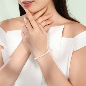 Bracciale donna Charm argento con perle stile classico per matrimoni feste <span class=keywords><strong>festa</strong></span> <span class=keywords><strong>della</strong></span> <span class=keywords><strong>mamma</strong></span> regalo dalla fabbrica prezzi diretti - Product Image 6