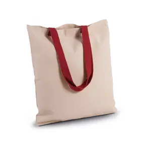 Borsa shopper con manici colorati, merchandising personalizzato - Product Image 2