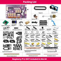 Kit de Coche Robótico Inteligente Adeept RaspTank para Raspberry Pi 4/3B/3B, Sistema Operativo Android, Placa No Incluida