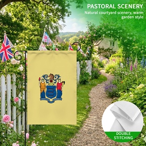Heavy Duty Custom 12x18 Inch Garden Flag Double Sided USA New Jersey Liberty Ceres Buff Shield Design Porch Decor - Product Image 6