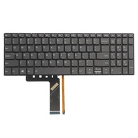 Teclado de Repuesto Gris para Lenovo Ideapad 320-15 320-15ISK 320-15AST 320-15ABR, Teclado de Portátil Estándar Estadounidense Sin Marco, Nuevo