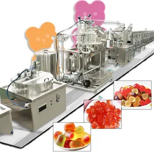 Sakızlı şeker üretim hattı manuel nişasta kalıp jöle şeker makinesi s sakızlı ayı şeker makinesi