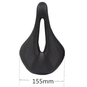 Sillín de <span class=keywords><strong>Bicicleta</strong></span> de Carretera y Montaña CG 143/155 mm, Totalmente de Fibra de Carbono, con Acolchado de EVA y <span class=keywords><strong>Asiento</strong></span> de Cuero - Product Image 4