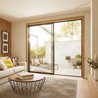 Lukliving Porte coulissante en verre à fermeture douce simple, modèle suspendu, en promotion