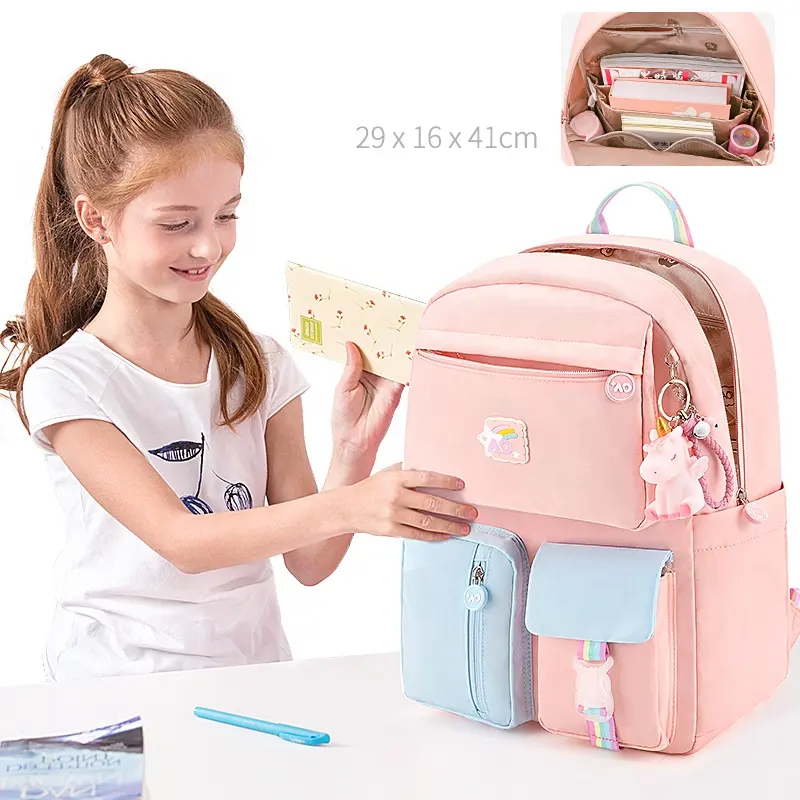 Bestwill Waterproof large capacity children bags backpack 2022 kids unicorn mochilas school bags for girls