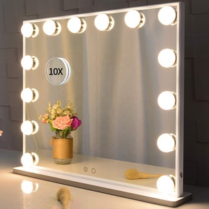 <span class=keywords><strong>Espejo</strong></span> de maquillaje con luz led <span class=keywords><strong>Espejo</strong></span> de <span class=keywords><strong>tocador</strong></span> de <span class=keywords><strong>Hollywood</strong></span> con lupa magnética 10x - Product Image 1