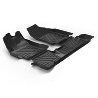 Muchkey-alfombrilla de pie completamente envolvente para Toyota Corolla, 2007, 2008, 2009, 2010, 2011, 2012, 2013, impermeable, TPE, accesorios para coche