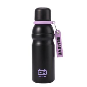 Cute Cartoon Print Insulated Stainless <b>Steel</b> Water <b>Bottle</b>, BPA Free Double Wall Vacuum Flask with Hand Strap - Product Image 2