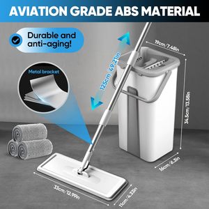2026 Serpillère auto-nettoyante mains libres 6L avec séparation magique des eaux usées, kit de nettoyage pour la maison - Product Image 4