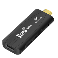 Haoyu TV98 1 Go de RAM 8 Go de ROM Stick TV 4K Meilleur Android Fire Lite Télécommande vocale Alexa Fire TV Stick Quad Core 5G Wifi Boîtier IPTV 4K
