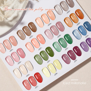 Vernis à ongles semi-permanent gel 20 couleurs bleu printemps-été, transparent effet glace, tendance 2025 - Product Image 3