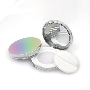Boîte à poudre libre en plastique ABS écologique, prête à l'emploi, vide, pour poudre fixante, emballage cosmétique, avec houppette, personnalisable - Product Image 3