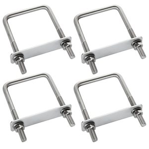 M4 M5 M6 3/8 SS 304 316 Thép Không Gỉ Độ Chính Xác Cao DIN 3570 Nhiệm Vụ Nặng Nề Xe <span class=keywords><strong>T</strong></span>ải Phẳng U Hình Bu Lông - Product Image 1