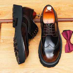 Nouvelle Collection 2026 : Ensemble Habillé Tendance en Cuir Véritable pour Homme et Chaussures en Cuir Assorties - Product Image 6