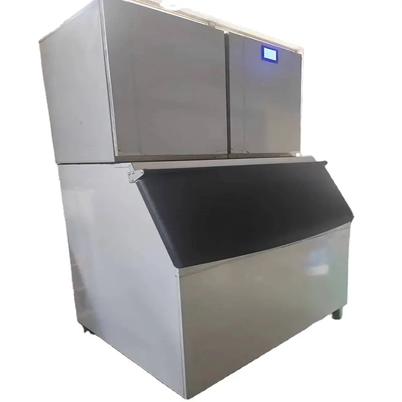 ICE-2000P macchina per ghiaccio in acciaio inox maquina de gelo em barra digitale macchina per il ghiaccio commerciale 1000 kg