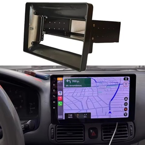 1 Din çift 2 Din ABS + PC kiti değiştirmek için 9 10 inç araba sesli GPS Carplay Android sistemi kurulum çerçeve fasya - Product Image 6
