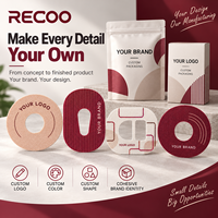 Patchs RECOO CGM avec logo personnalisé, couleur, forme, emballage, couvercle de capteur étanche, marque privée, fabricant OEM