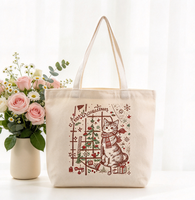 Sac fourre-tout en toile personnalisé avec logo imprimé, durable, réutilisable, pour un usage quotidien, recyclable