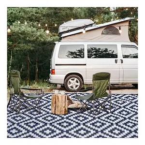 Custom Large Outdoor 9x12 Polypropylene Rv Mat Carpet Lightweight Recycled Plastic Patio Rug RV Mats For Camping