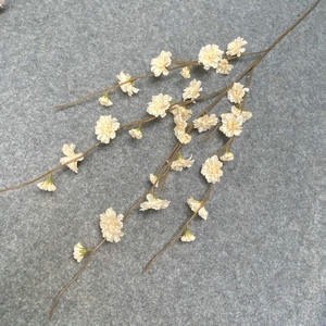 Arrangements floraux artificiels en soie de Delphinium à quatre branches et de Jacinthe - Décoration réaliste pour lieux de mariage - Product Image 6