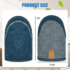 Gants de barbecue antidérapants de Noël, résistants à la chaleur, en coton et silicone, mini-gants de four avec boucle de suspension - Product Image 5