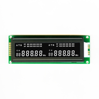 Modul Layar LCD Kode Segmen STN Merek SMR yang Dapat Disesuaikan, Lampu Latar LED, IC Driver HT1621, 7-Pin, Pitch 2.54mm, Ultra-Lebar