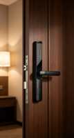 Serrure de porte électronique intelligente sans clé, étanche, pour hôtel, avec carte-clé H03