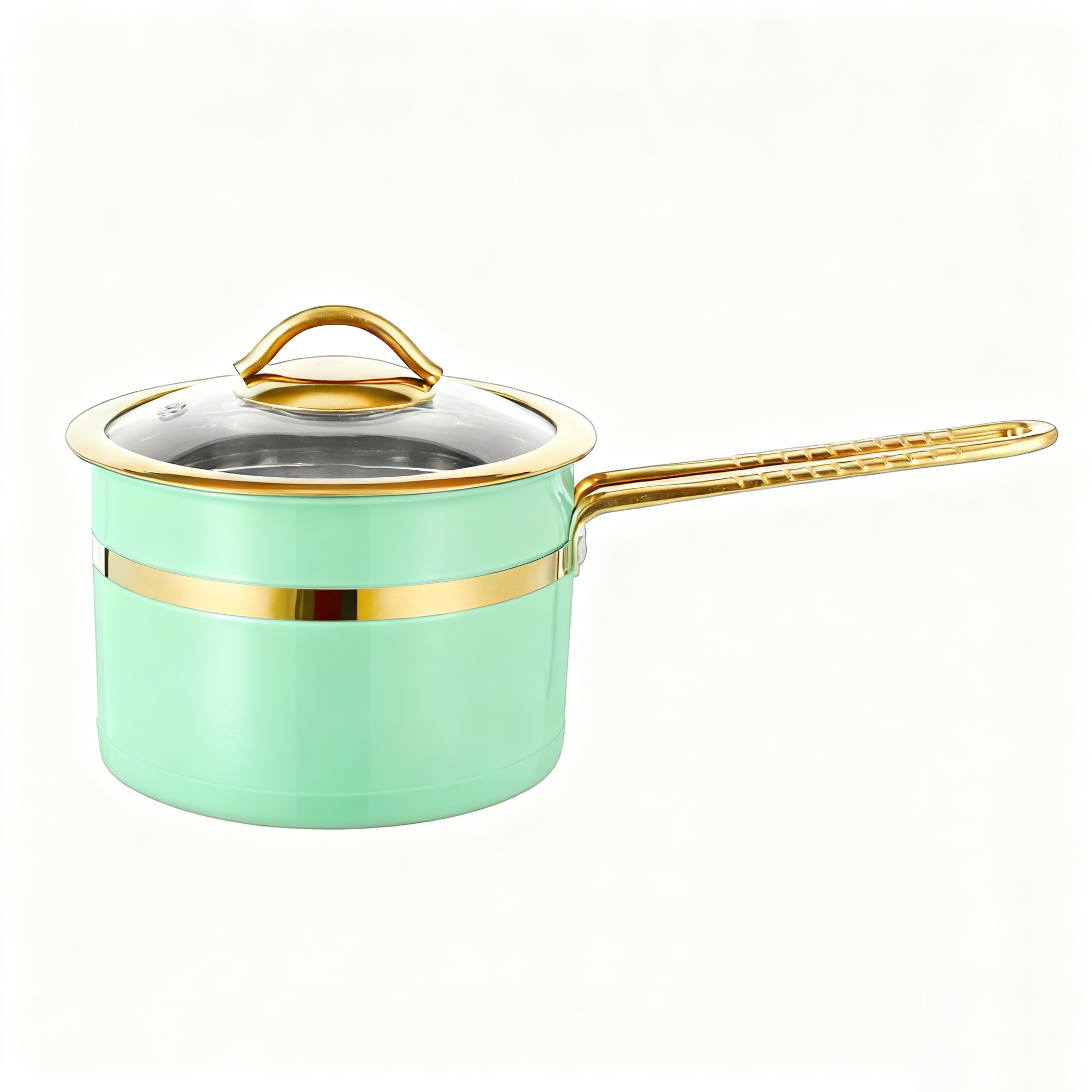 Fashionable 5-piece Stainless Steel Cookware Set, Luxurious Design, High-quality Non Stick Pot · image 2