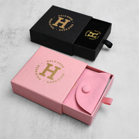 Boîte à tiroir coulissant en carton rose de luxe au prix d'usine, emballage personnalisé pour bijoux, boîte cadeau pour les petites entreprises