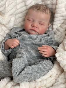 Poupée <span class=keywords><strong>Reborn</strong></span> Bébé Nouveau-né Levi 49CM <span class=keywords><strong>Pas</strong></span> <span class=keywords><strong>Cher</strong></span>, <span class=keywords><strong>en</strong></span> <span class=keywords><strong>Silicone</strong></span> Souple, Peau 3D Réaliste, Jouets pour Filles - Product Image 5