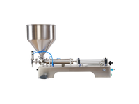 Machine de remplissage semi-automatique pour pâte et poudre |   Remplissage de verre à haute productivité pour les matériaux à haute viscosité