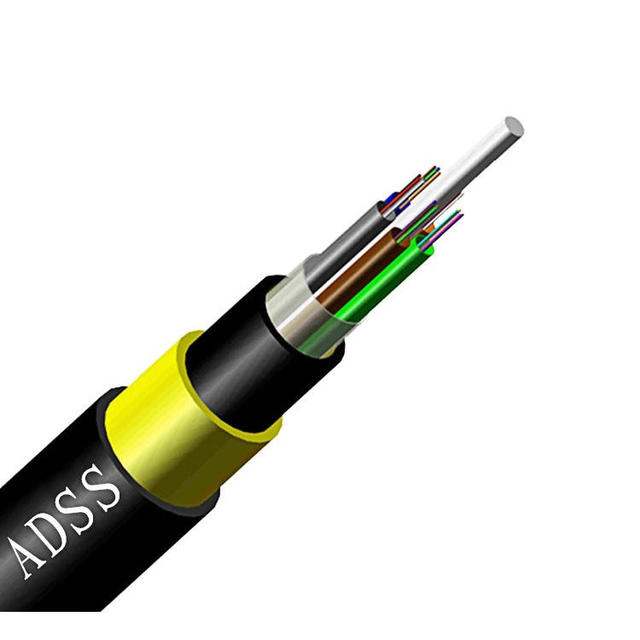 Factory Price Outdoor Fiber Optic Cable 100m/120m/150m Span ADSS FTTX Network Single or Double Sheath Aerial ADSS Cable