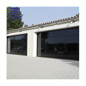 ประตูโรงรถกระจกอลูมิเนียมดีไซน์ทันสมัยขายดี พร้อมระบบอัตโนมัติ แผงแซนวิชกระจกนิรภัย สำหรับบ้านวิลล่า - Product Image 2