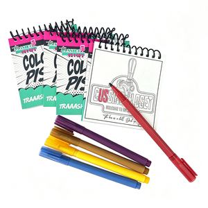 Libro da Colorare Antistress Tascabile con Pagine Staccabili, Personalizzato con <span class=keywords><strong>Stampa</strong></span> Offset su Carta e Cartone, Rilegatura a Spirale - Product Image 1