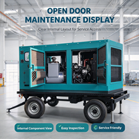 Générateur diesel silencieux Cummins 48 kW 53 kW 60 kVA 66 kVA 60 Hz 400 V pour centre de données, sortie quatre fils avec panneau ATS
