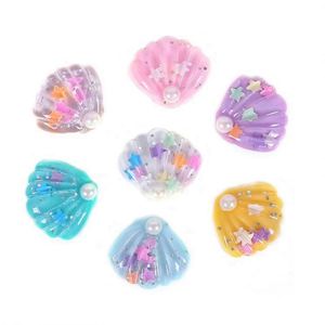 Hot Selling <b>Plastic</b> Magnetic Clay <b>Putty</b> Slime Play Dough Sea Shell Resin Accessories for Play & Decoration 3+ Years - Product Image 1