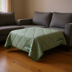 Manta de Invierno Matrimonial XL, Acolchada de Jade, Ecológica, Reversible, de Color Sólido, Rectangular, para Cama - Product Image 2