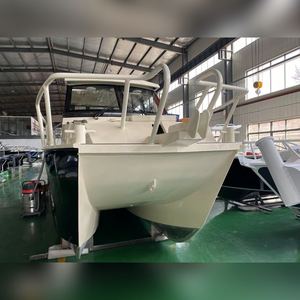 Catamaran de pêche professionnel en aluminium de 26 pieds (7,9 m) avec cabine, en alliage <span class=keywords><strong>d</strong></span>'aluminium, à <span class=keywords><strong>prix</strong></span> avantageux - Product Image 5