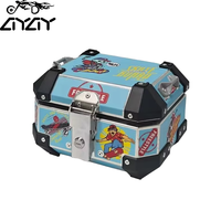 Boîte à bagages pour moto en alliage d'aluminium de 15 L pour véhicules électriques - Boîte de rangement universelle multifonctionnelle