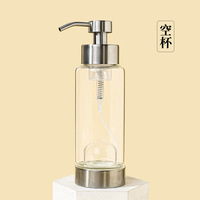 Vente en gros de bouteille en cristal d'améthyste de guérison naturelle Bouteille de pompe à gravier en cristal Accueil Hôtel Articles d'usage quotidien