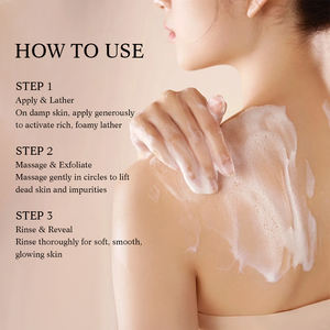 Crema de Sal Natural OEM, Exfoliante Corporal de Azúcar de Almendras Dulces, Fabricante, Fábrica, Marca Privada, Exfoliante Corporal de Colágeno - Product Image 5