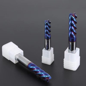 ดอกกัดเคลือบนาโนบลูสำหรับงานโลหะ เครื่องมือตัดเฉือนสำหรับเครื่อง CNC - Product Image 3