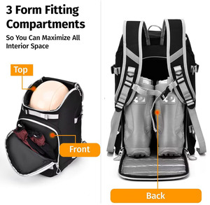 Échantillon gratuit : Sac de rangement imperméable pour bottes de ski, sac à dos multifonctionnel résistant à l'usure et anti-poussière pour casque, sac de ski multifonctionnel - Product Image 3