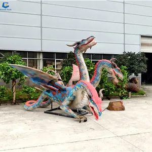 WD-03 Dino Park Levensgrote Animatronic Dinosaurus Robot Westerse Draak Voor Verkoop