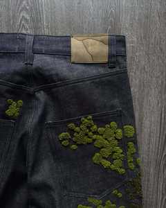 Pantalones Vaqueros Holgados de Alta Calidad Estilo Japonés para Hombre, Diseño Estampado, Corte de Bota, Nuevo Estilo Urbano, Pantalones Sakura 2025 - Product Image 5