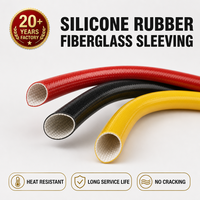 Gaine isolante électrique en fibre de verre et silicone CE RoHS avec couleurs personnalisées pour la réparation de câbles industriels