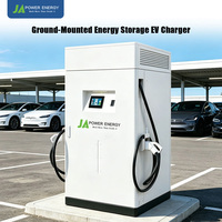 Système de stockage d'énergie commercial JApower 60 kW 190 kWh avec chargeur EV et panneaux solaires photovoltaïques pour le lissage des pics de consommation et la gestion de la charge